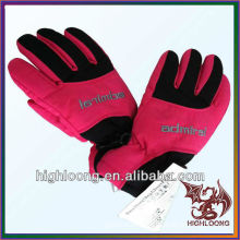 Snowboard Gloves Thinsulate Taslon Pink Durable Protective Warm Skiing Gloves